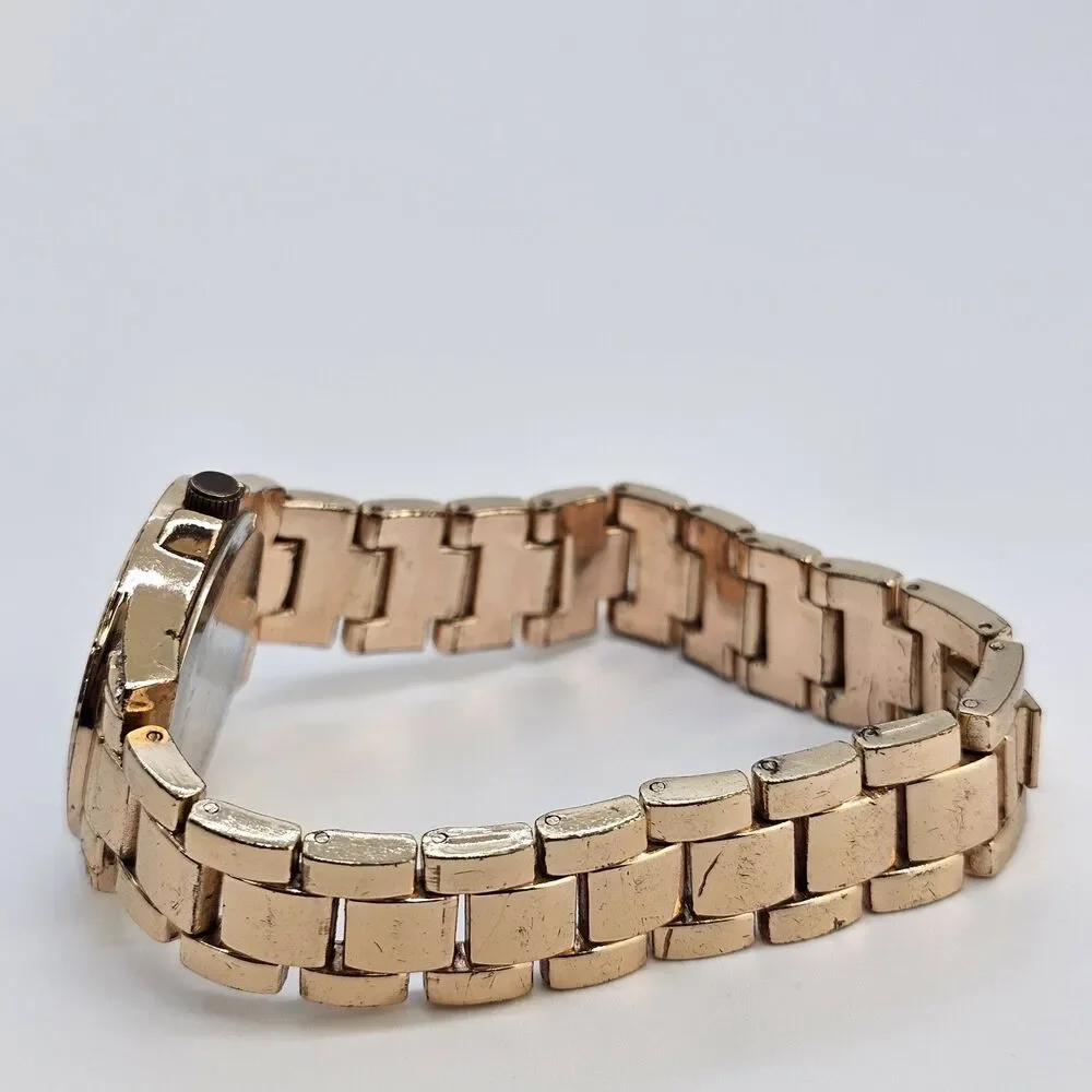 Bell Rose‎ Women's Watch 30MM Gold Dial Gold Bracelet Band 7
